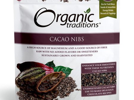 Organic Cacao Nibs, Value Size, 16 oz (454 g), Organic Traditions Sale