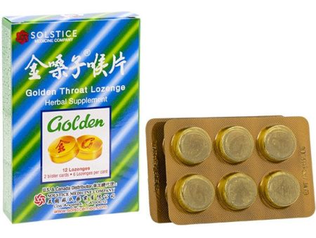 Golden Throat Lozenge, Herbal Supplement, 12 Lozenges Discount