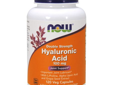 Hyaluronic Acid Double Strength, 100 mg, 120 Veg Capsules, NOW Foods Sale