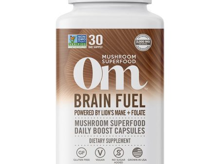 Brain Fuel Mushroom Superfood Daily Boost Capsules, 90 Vegetarian Capsules, Om Organic Mushroom Nutrition Sale