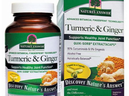 Turmeric & Ginger, 90 Liquid Capsules, Nature s Answer Online now