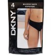 DKNY PACK 4 ropas interiores hipsters microfibra Cheap