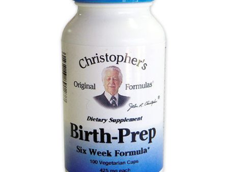 Birth-Prep Six Week Formula Capsule (Pre-Natal), 100 Vegicaps, Christopher s Original Formulas Fashion