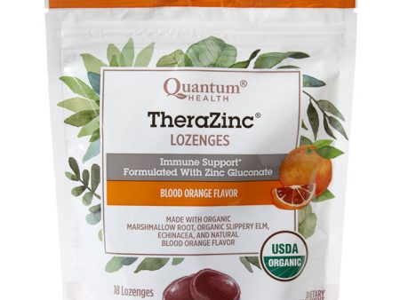 Thera Zinc Lozenges - Blood Orange, 18 Lozenges, Quantum Health Online now