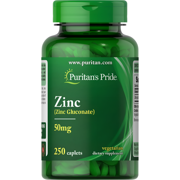 ZINC 50 MG PURITANS PRIDE 250 TABLETAS Online Sale