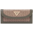 Cartera Slg Cluth en color Café Multi Guess Factory - Billetera para mujeres marca GUESS Online now