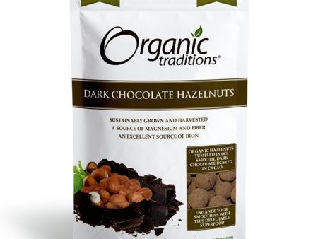 Organic Dark Chocolate Covered Hazelnuts, 3.5 oz (100 g), Organic Traditions Online Sale