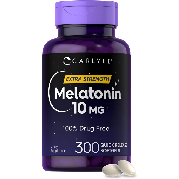 Carlyle Melatonina 10mg  300 Softgels | para Adultos | Non-GMO, Libre de Gluten on Sale