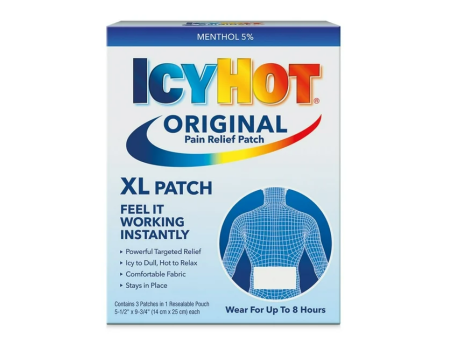 Icy Hot Parche medicado XL, caja de 3 parches on Sale