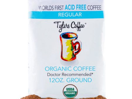 Organic Regular Ground Acid Free Coffee, 12 oz, Tylers Coffee For Discount