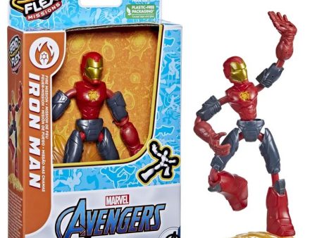 Avengers Marvel Bend and Flex Missions Iron Man Discount