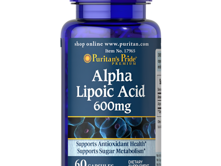 Alpha  Lipoic Acid Naturals Puritans Pride 600mg Fashion