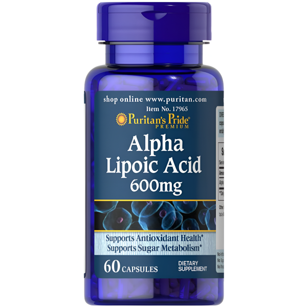 Alpha  Lipoic Acid Naturals Puritans Pride 600mg Fashion