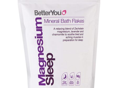 Magnesium Sleep Mineral Bath Flakes, 2.3 lb, BetterYou Online