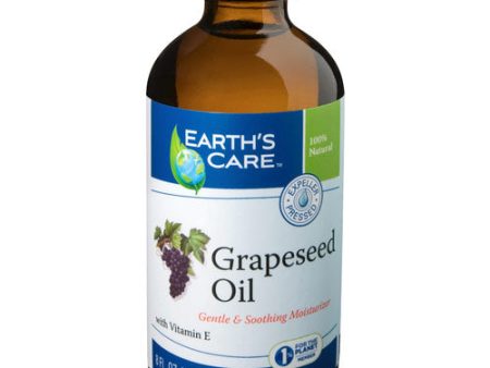 100% Natural Grapeseed Oil, 8 oz, Earth s Care Cheap