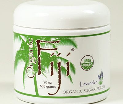 Lavender Sugar Polish, Organic Coconut Oil Face & Body Polish, 20 oz, Organic Fiji For Cheap