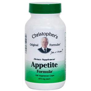 Appetite Formula Capsule, Weight Management, 100 Vegicaps, Christopher s Original Formulas Supply