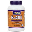 Vitamin E-400 D-Alpha Tocopheryl Acetate 250 Gels, NOW Foods Online Sale