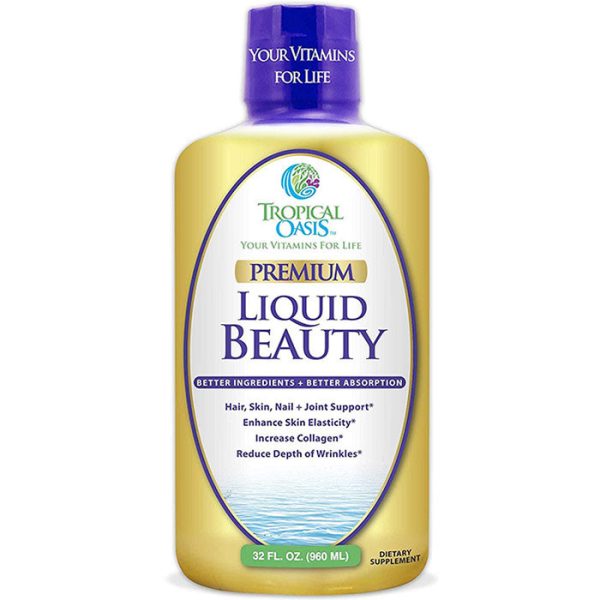 Premium Liquid Beauty Supplement, 32 oz, Tropical Oasis Discount