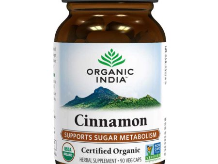 Cinnamon, Herbal Supplement, 90 Vegetarian Capsules, Organic India Online Sale