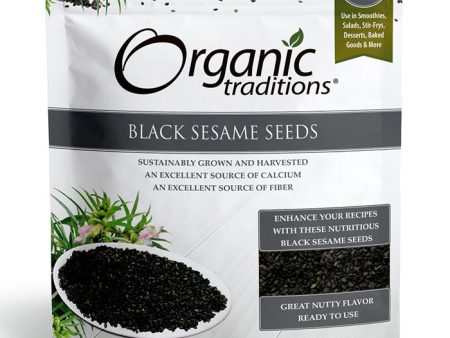 Organic Black Sesame Seeds, Value Size, 16 oz (454 g), Organic Traditions Online Hot Sale