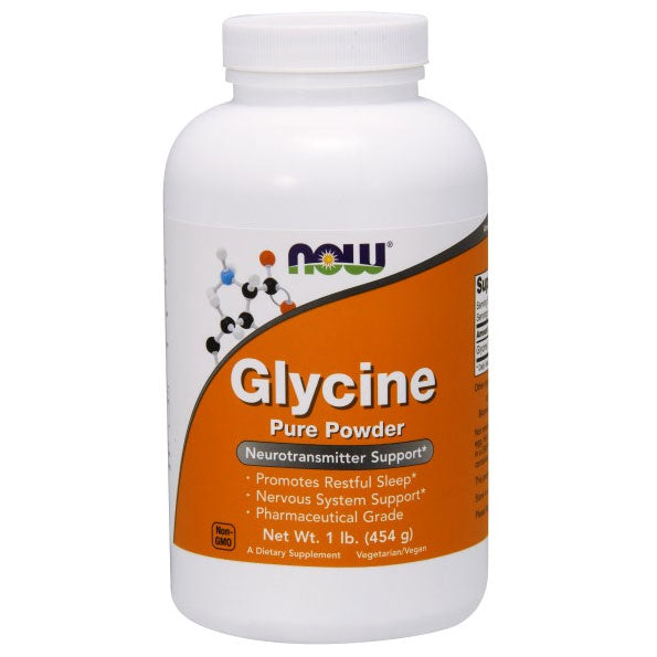 L-Glycine Powder Vegetarian 1 lb, NOW Foods Fashion