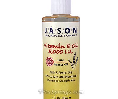 Vitamin E Oil 5000 IU Pure Beauty Oil 4 oz, Jason Natural Online Sale