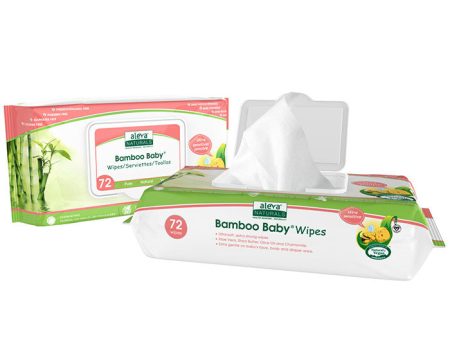 Bamboo Baby Sensitive Wipes, 72 Count, Aleva Naturals Online Sale