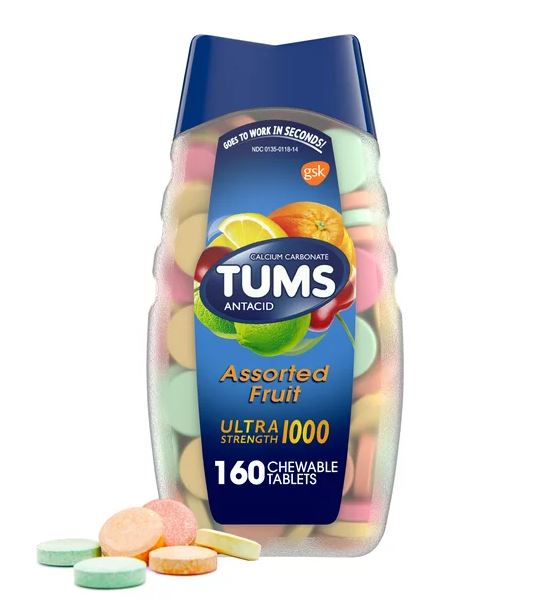 Tums Ultra Strength 1000  antiácido suplemento de calcio 265 tabletas masticables on Sale