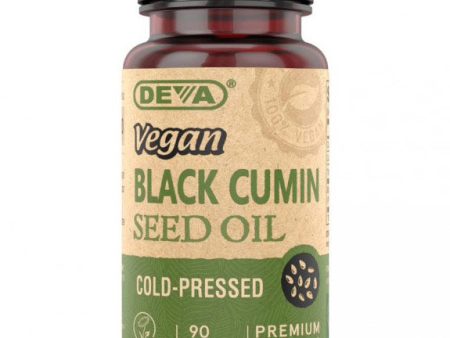 Vegan Black Cumin Seed Oil, 90 Vegan Caps, Deva Nutrition on Sale