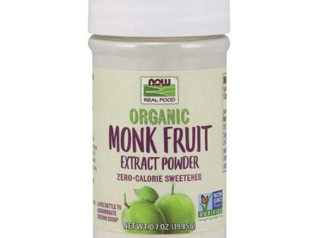 Monk Fruit Extract Powder, Organic, 0.7 oz, NOW Foods Supply