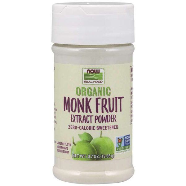 Monk Fruit Extract Powder, Organic, 0.7 oz, NOW Foods Supply