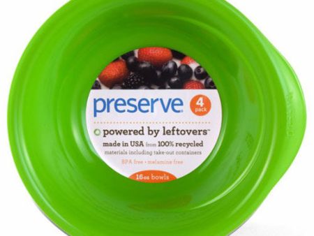 Everyday Bowls, Apple Green, 16 oz x 4 Pack, Preserve Hot on Sale