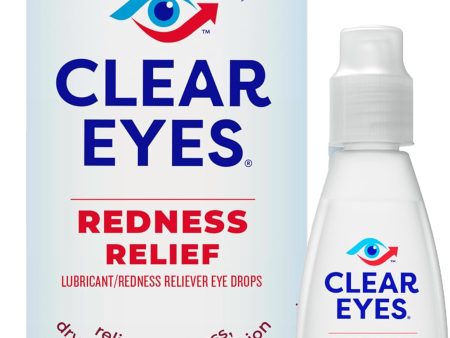 CLEAR EYES alivio gotas para los ojos enrojecidos - lubricante, 0.5 oz (15ml) on Sale