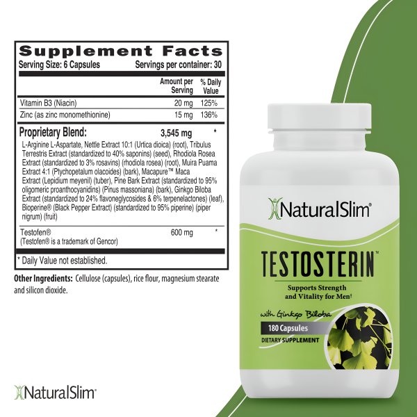 Testosterin NaturalSlim 180 capsulas Online now