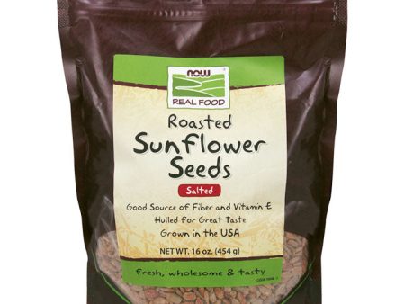 Roasted Sunflower Seeds, Salted, 1 lb, NOW Foods Online now