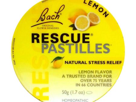 Rescue Pastilles - Lemon Flavor, 50 g, Bach Flower Essences For Discount