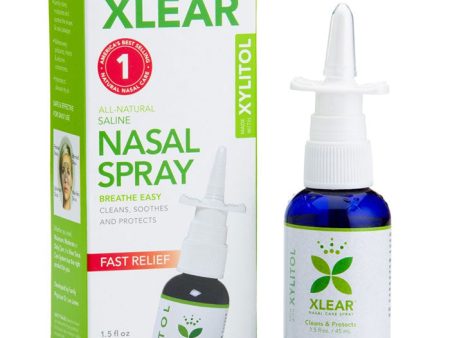 Xylitol and Saline Nasal Spray, 1.5 oz Measured Pump, Xlear (Xclear) Hot on Sale