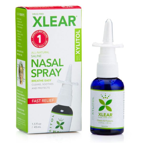 Xylitol and Saline Nasal Spray, 1.5 oz Measured Pump, Xlear (Xclear) Hot on Sale