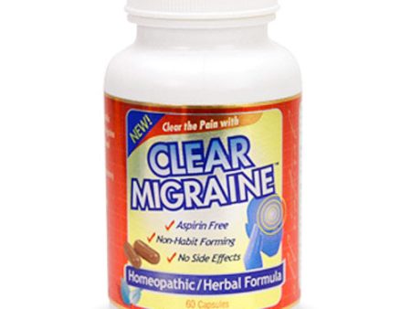 Clear Migraine, 60 Capsules, Clear Products For Cheap