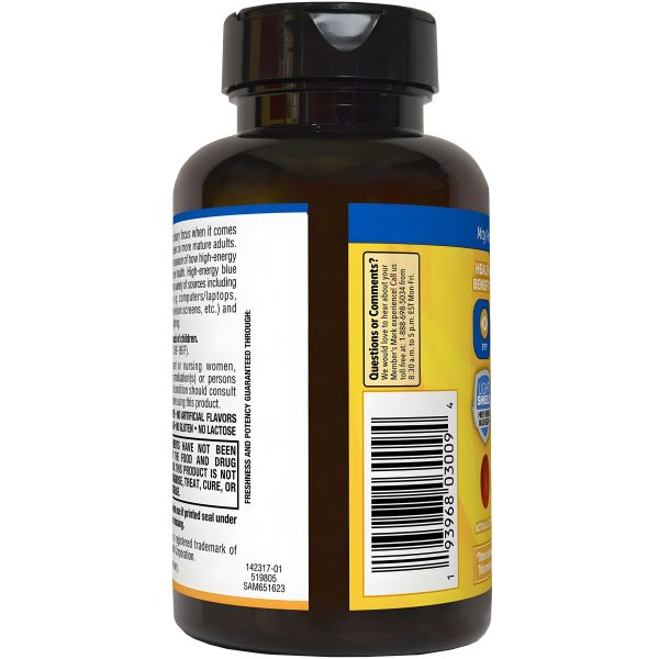 Member s Mark Lutein 25mg Zeaxanthin 5mg 150 softgels Fashion