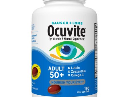 Bausch + Lomb Ocuvite Supplement, 150 mini softgels para Adultos  50+ For Cheap