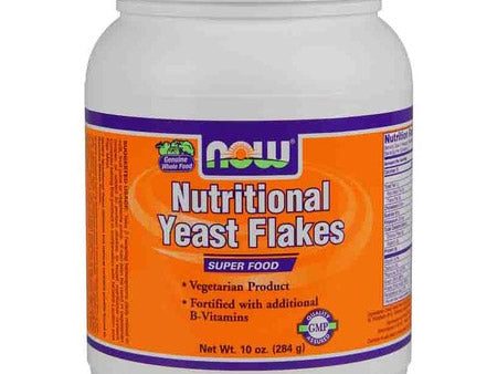 Nutritional Yeast Flakes Red Star Vegetarian 10 oz, NOW Foods Supply