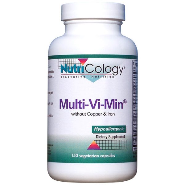 Multi-Vi-Min without Copper & Iron 150 caps from NutriCology For Sale