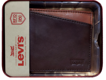 BILLETERA LEVIS MARRON OSCURO For Discount