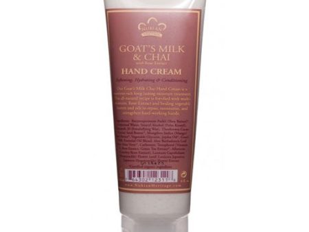 Hand Cream - Goat s Milk & Chai, 4 oz, Nubian Heritage Online now