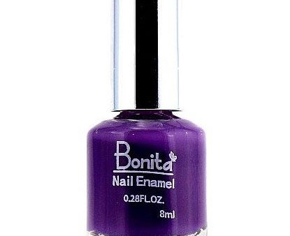 Bonita Petite Nail Enamel - Purple Pop, Mini Nail Polish, 0.28 oz (8 ml), Bonita Cosmetics Discount