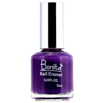 Bonita Petite Nail Enamel - Purple Pop, Mini Nail Polish, 0.28 oz (8 ml), Bonita Cosmetics Discount