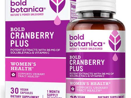 Bold Cranberry Plus, 30 Vegan Capsules, Bold Botanica Hot on Sale