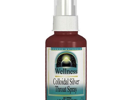 Wellness Colloidal Silver Throat Spray 30 ppm 1 fl oz from Source Naturals Discount